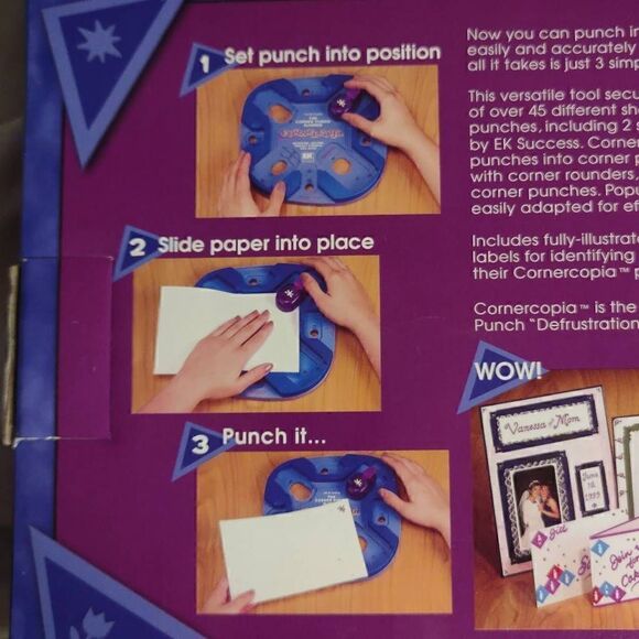 EK Success Cornercopia Corner Punch Aligner Converts Craft Punches To Corners - Picture 10 of 12